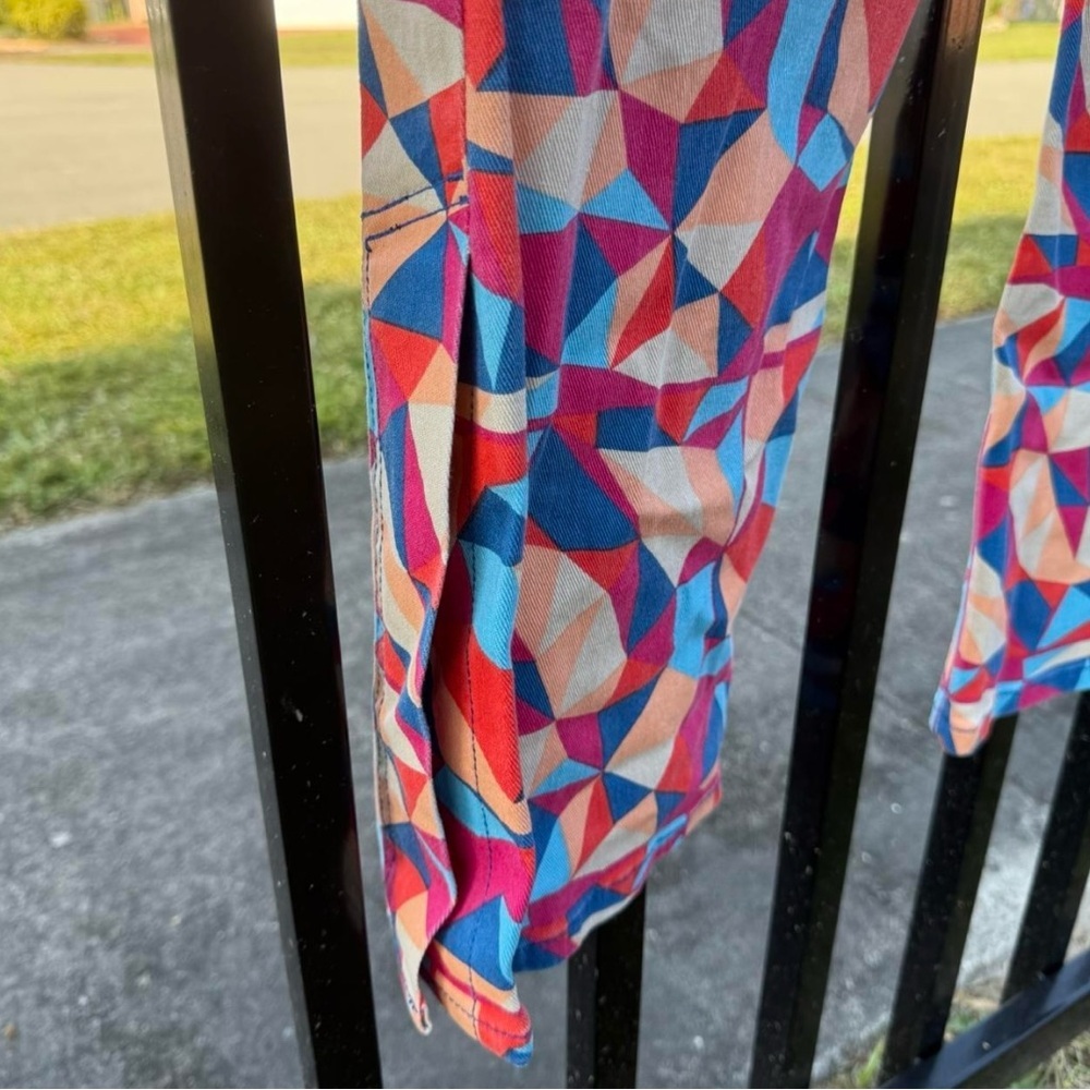 Colorful Geometric Pattern Pants - Picture 5 of 8